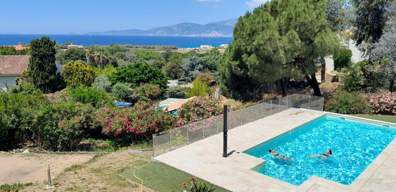 Corsicadream Arone Superbe Appartement Dans Villa, Vue Panoramique Mer, Piscine, Proche Porticcio Pietrosella Exterior photo